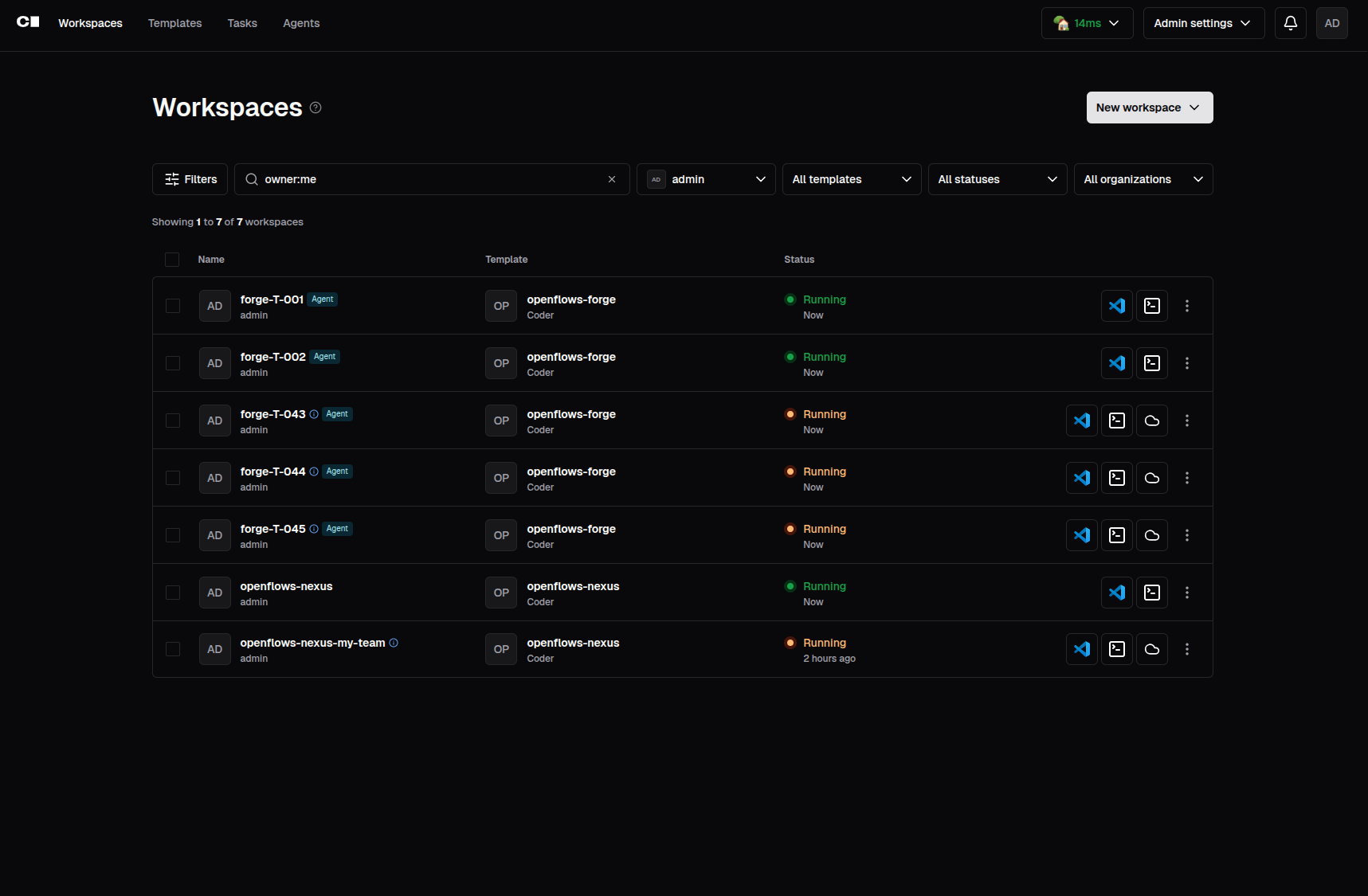 How OpenFlows orchestrates agents on top of the Coder environment